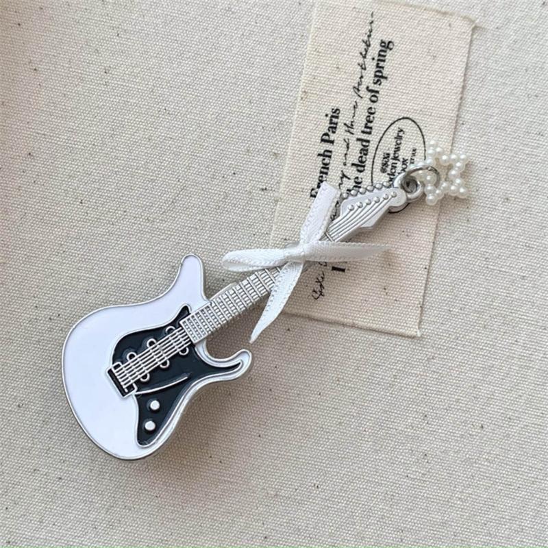 Small Star Hair Clip for Girls Retro Guitar Hairpins Accessory with Punk Clips