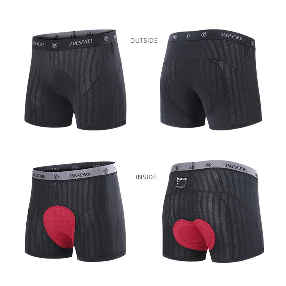 Herrvadderade cykelshorts Andningsbara Snabbtorkande Elastiska Bekväma För Långdistansväg Och