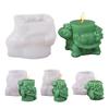 3D Kaars Siliconen Mal Succulent Schildpad Diffusersteen Ornament Hars Dieren Mallen Cake Klei Maken Knutselaccessoires