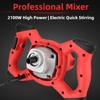 2100W 6-Speed Adjustable Paint Mixer Professional Cement Putty Powder Mixing Equipment Industrial Electric Blender