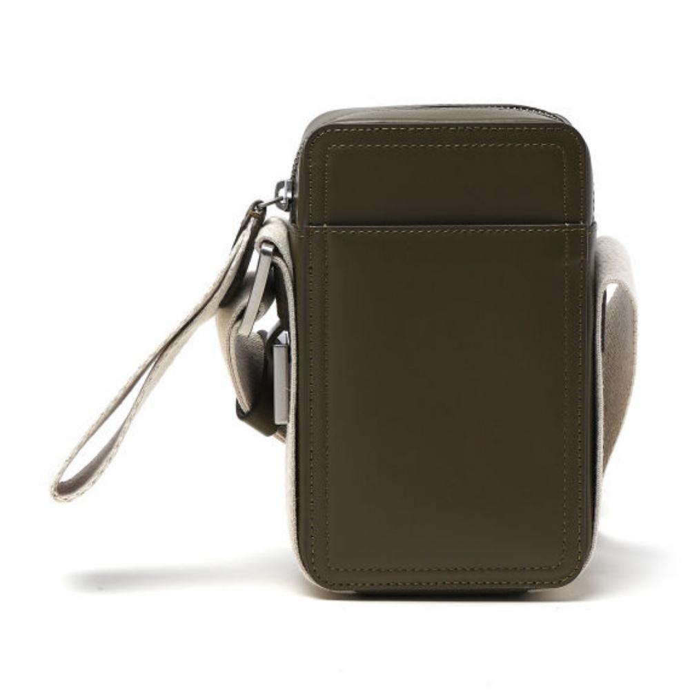 Jacquemus Minimalist Fashion Versatile Daily Commuter Fabric Crossbody Bag Men bags Dark-Khaki JAQBGBA0910MK