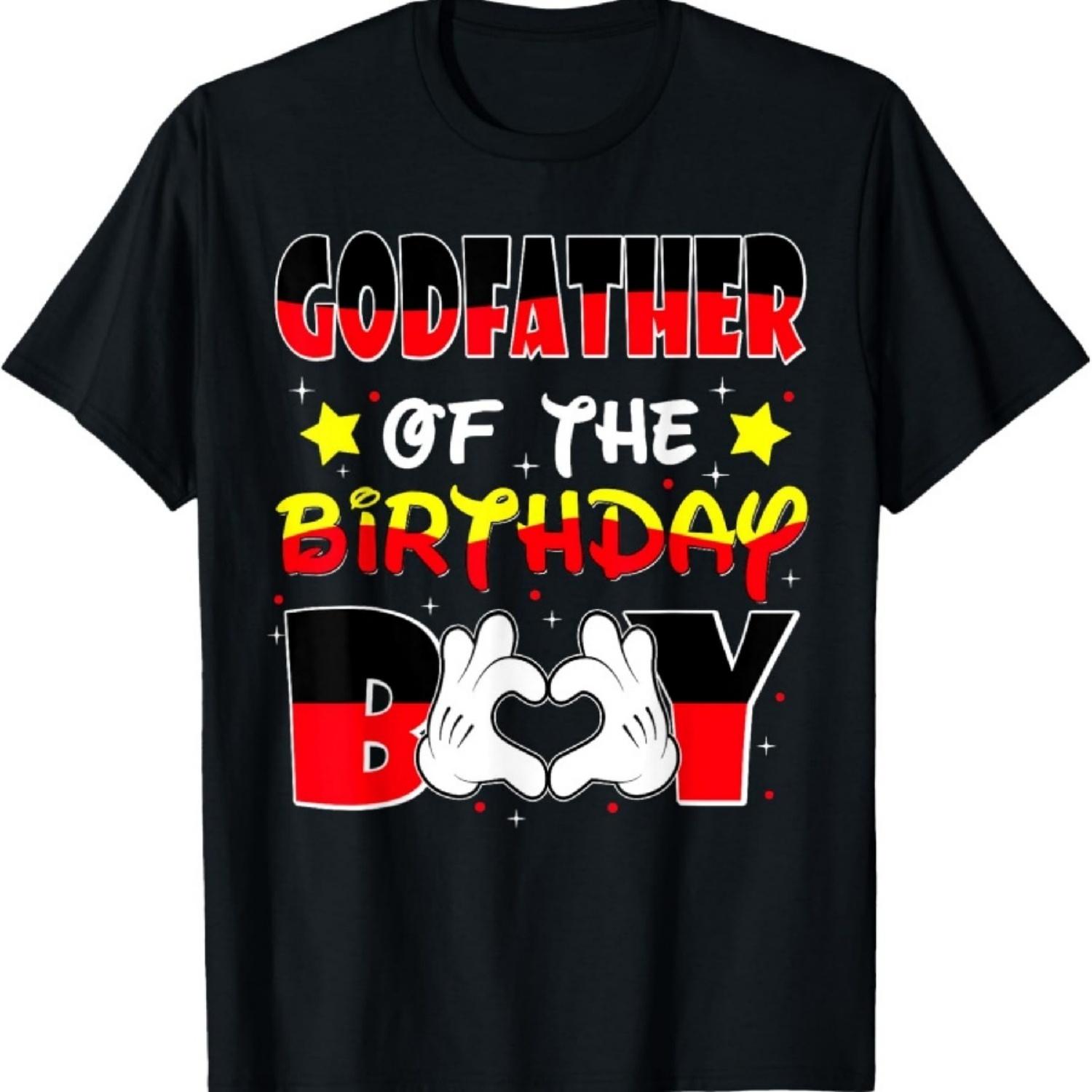 Футболка «Крестный отец именинника» в сочетании с футболкой «Крестник/Крестная дочь» и футболкой «Крестный отец» S