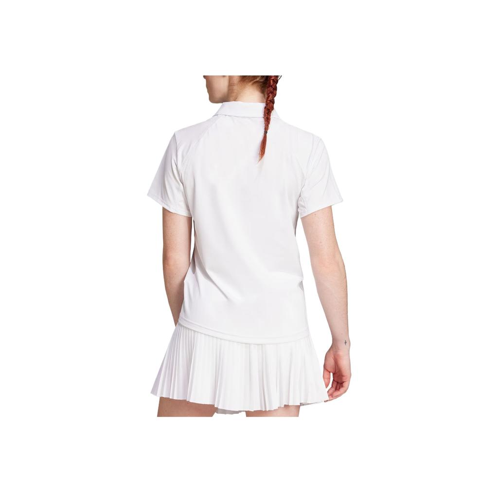 Adidas Tennis Climacool Club Series Comfortable Fashionable Versatile Casual Short Sleeve Polo Shirt Women Polo Shirts White JZ4925