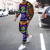 Abstract Vortex Pattern T-Shirts Sets Male 3D Print Unisex Long Sleeve T shirt Pants Suits Casual Men's Clothing 2Pcs Jogger Set