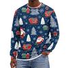 Men's Christmas Neck Pullover Sweatshirt