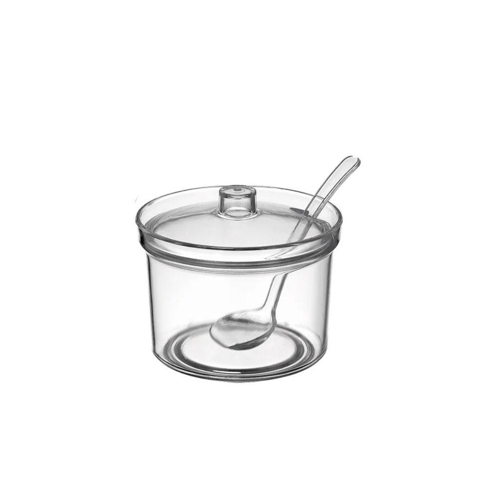 Anti-fall Seasoning Jar Transparent Condiment Container Acrylic Sugar Bowl  Dining Table