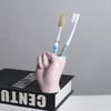 Ceramic Toothbrush Holder - Creative Cute Hand Ornament for Home Décor