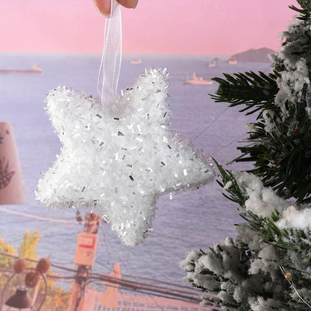 Gift Box White Foam Pendant Star Christmas Decorations Ornament Christmas Tree Pendant Home