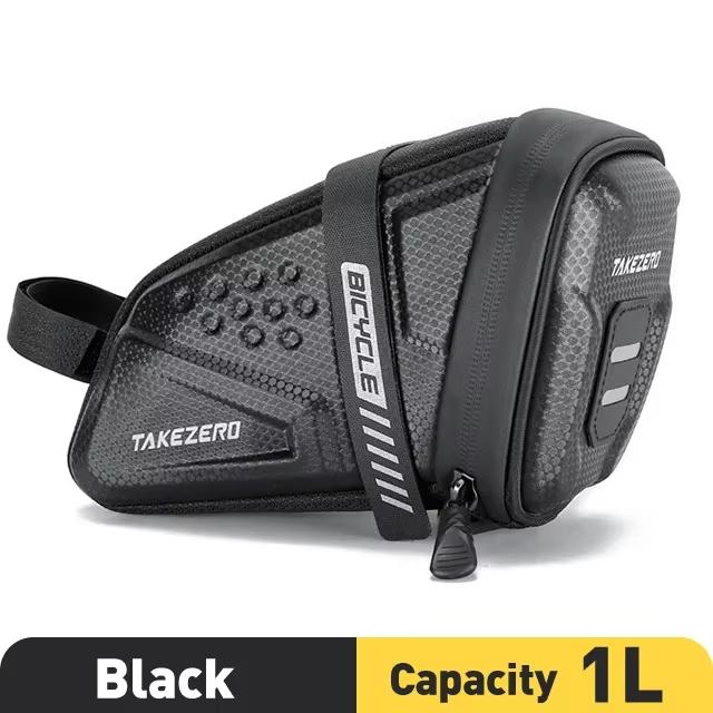 

Сумка под седло для велосипеда EVA Светоотражающая Сумка для хранения под седлом горного велосипеда МТБ Задняя сумка-подсумок для инструментов 1 л Большой вместимости Велосипедный аксессуар