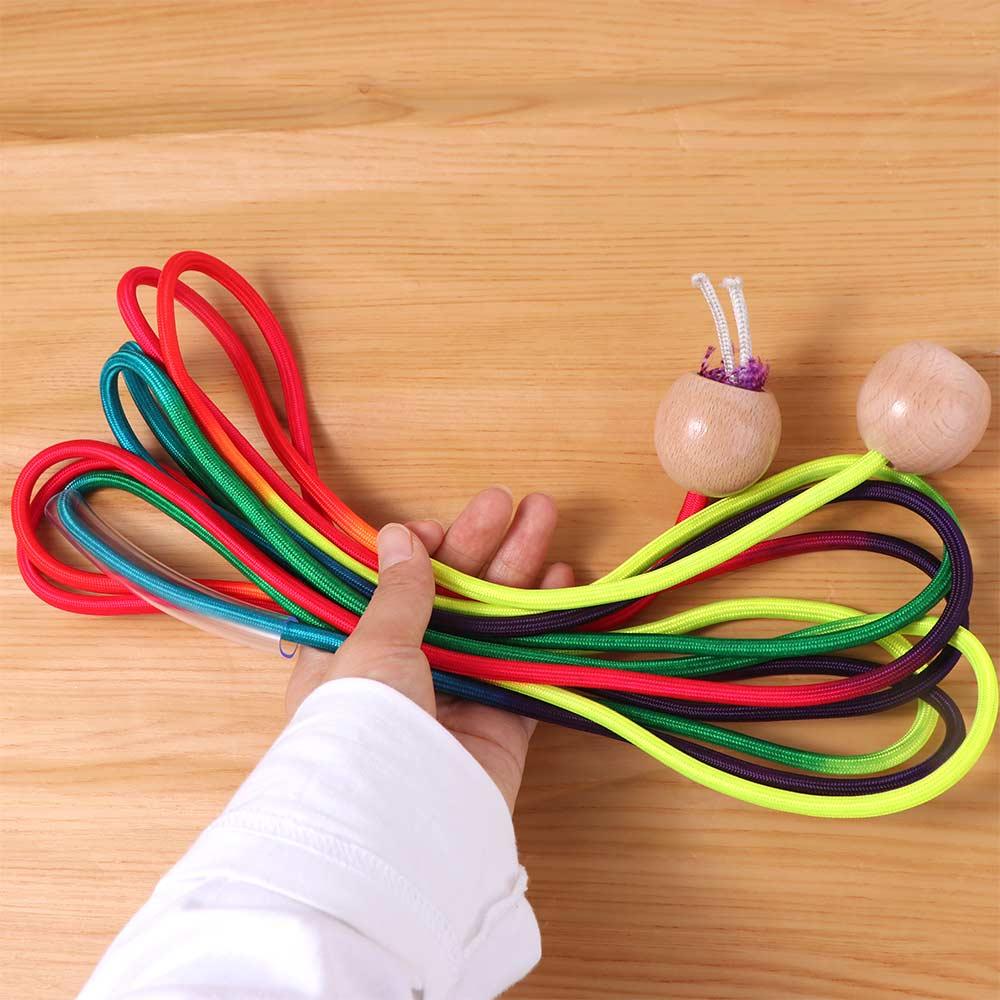 Ball Handle Rainbow Long Rope Outdoor Fun 5m Jump Rope Group Skipping Rope Fitness Equipment