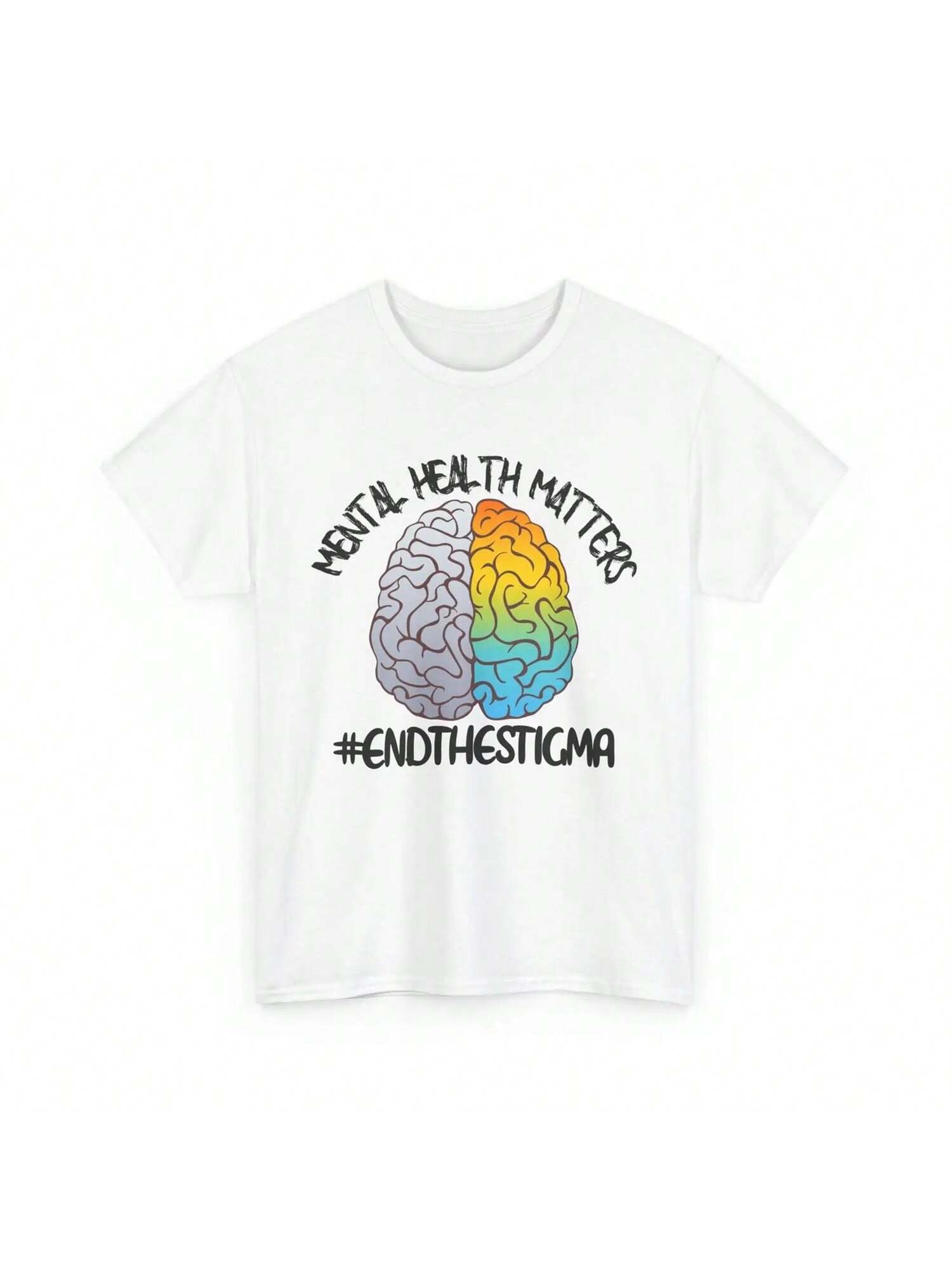 unisextal Health Awareness T Shirt End The Stigma S разноцветный