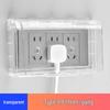 Type 86 Waterproof Self-Adhesive Switch Cover, Splash-Proof Box for Bathroom