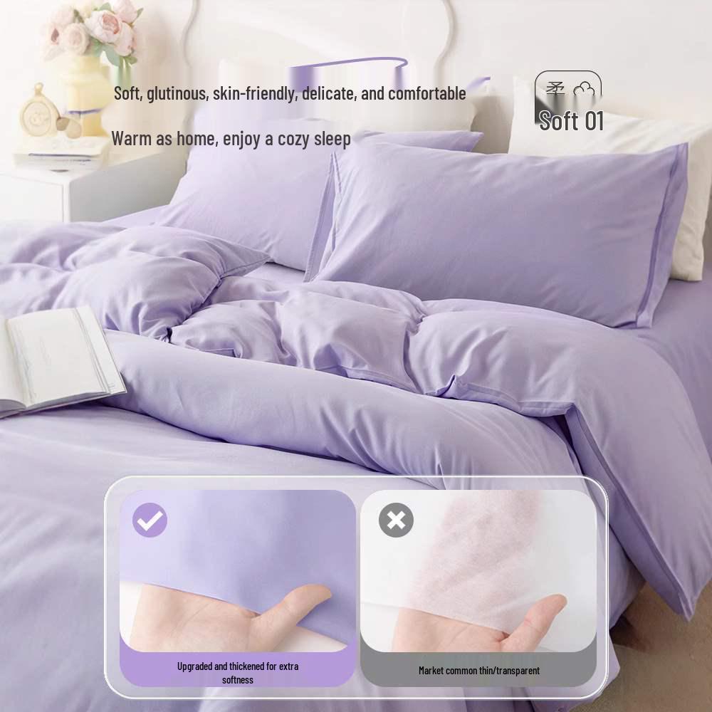 Sterilized Disposable Double Bedding Set: Includes Bed Sheets, Pillowcases, Duvet Covers, Fitted Sheets - Ideal for Travel and Hotels
