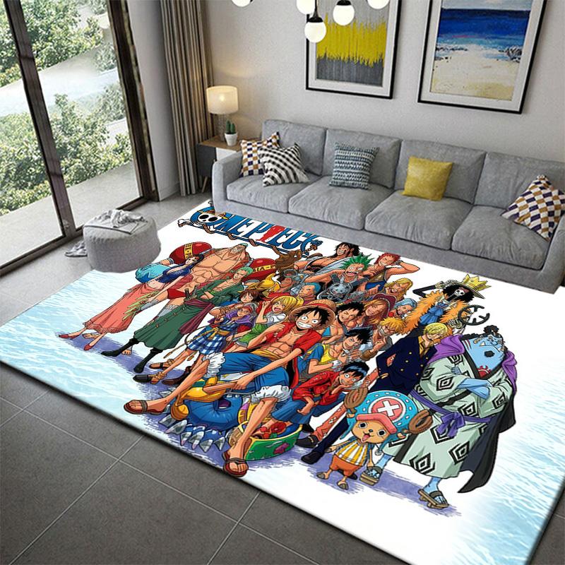One Piece Anime Battle Style Rug Soft Non-Slip Floor Mat for Bedroom Living Room