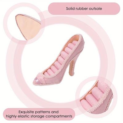 1/2 pièces-Présentoir à bijoux de bureau, support à bijoux talons hauts, boucles d'oreilles bijoux, présentoir à bagues, décoration de bureau, rangement de bijoux