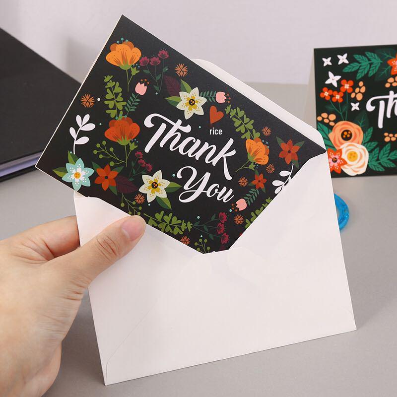 Korean-Style Thank You & Holiday Greeting Card with Free Shipping