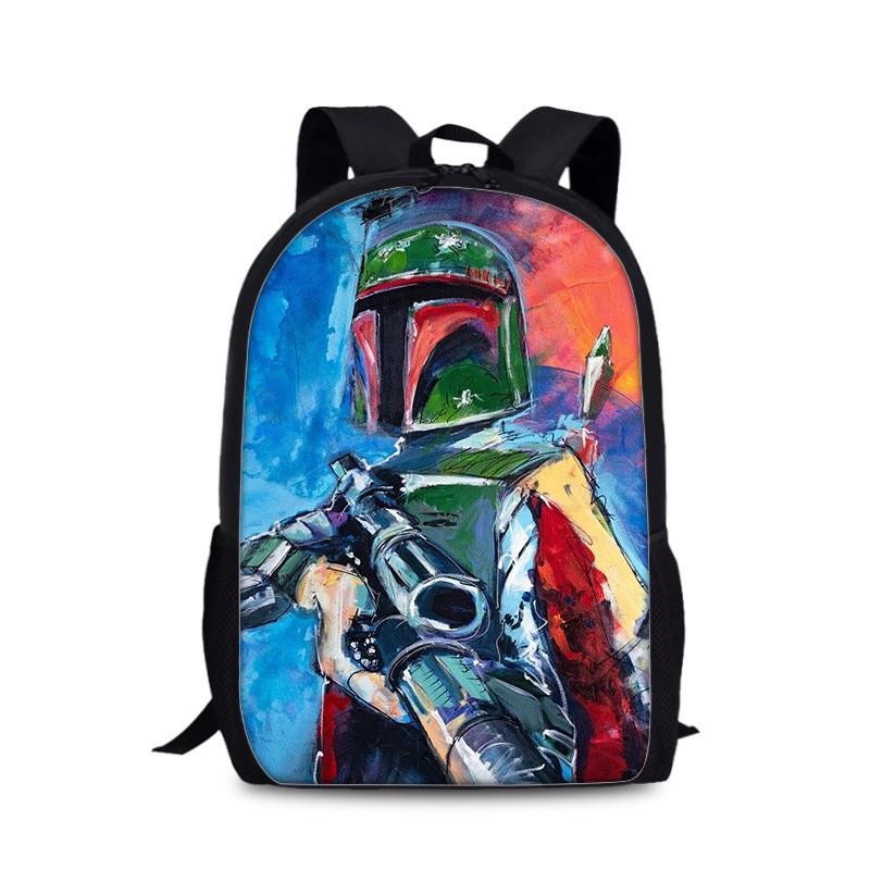 Mandalorian Grogu Batoh pro děti s dvojitým popruhem z odolného nylonového materiálu