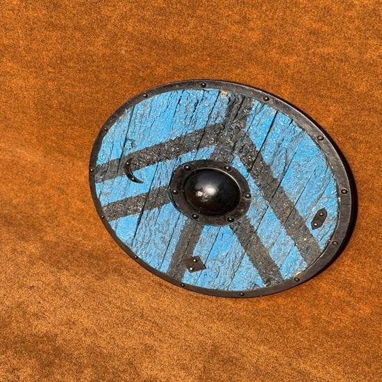 Viking Bark Shield Handcrafted Authentic Battle Worn Design for Collectors Reenactments Gift