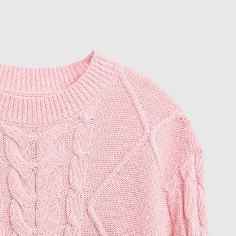Gap Girls' 2025 Autumn Cotton Cable Knit Sweater