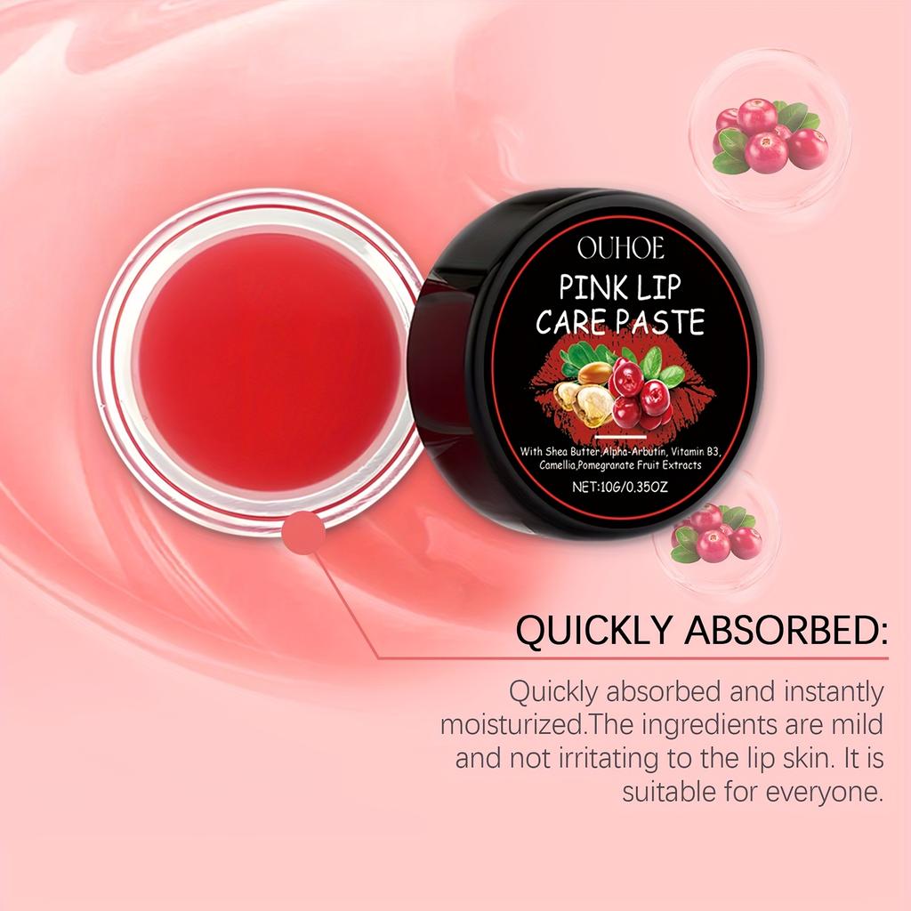 Balsam de Buze Hidratant Reparare Buze Uscate Extract de Plante Îngrijire Hrănire Culoare Buze Hidratare Naturală Moliciune de Lungă Durată