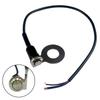 Motorcycle Auxiliary Lamp Power Button 12V 24V 10A Push Button with Stainless Steel Mounting Bracket for Light Wiring