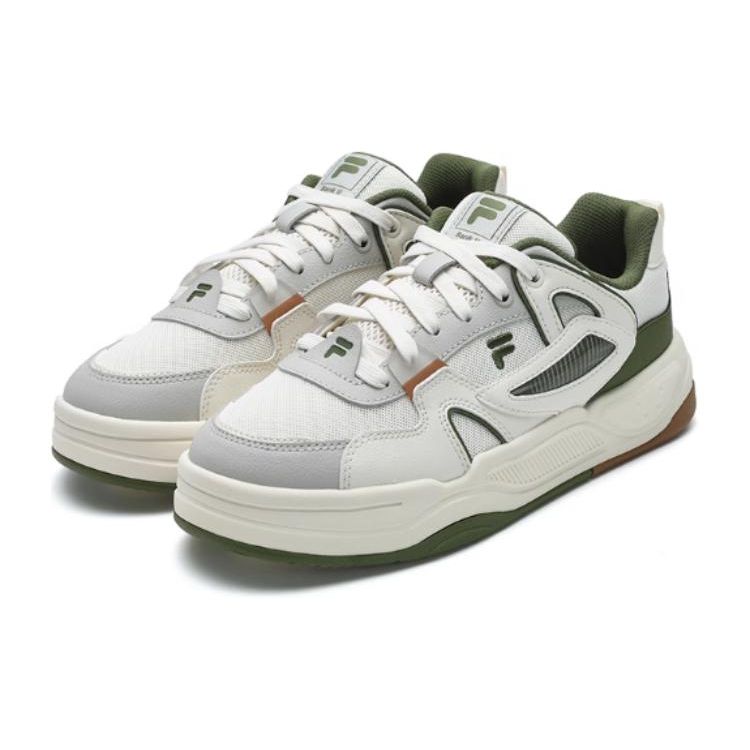 Fila Fusion Bank II Comfortable Casual Low-Top Sneakers Women Sneakers White Green T12W422304FGA