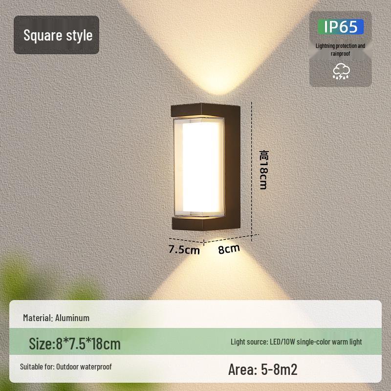Wow Waterproof Modern Outdoor Wall Light for Courtyard & Villa Gates
