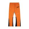 Mens High-Quality Cotton Drawstring Waist Streetwear Jogger Pants With Hand-Painted Splatter Graffiti Print