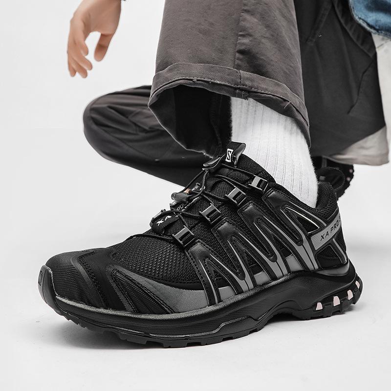 

Sneakers retro jogging hiking shoes breathable couple tide shoes lightweight 35 women чёрный