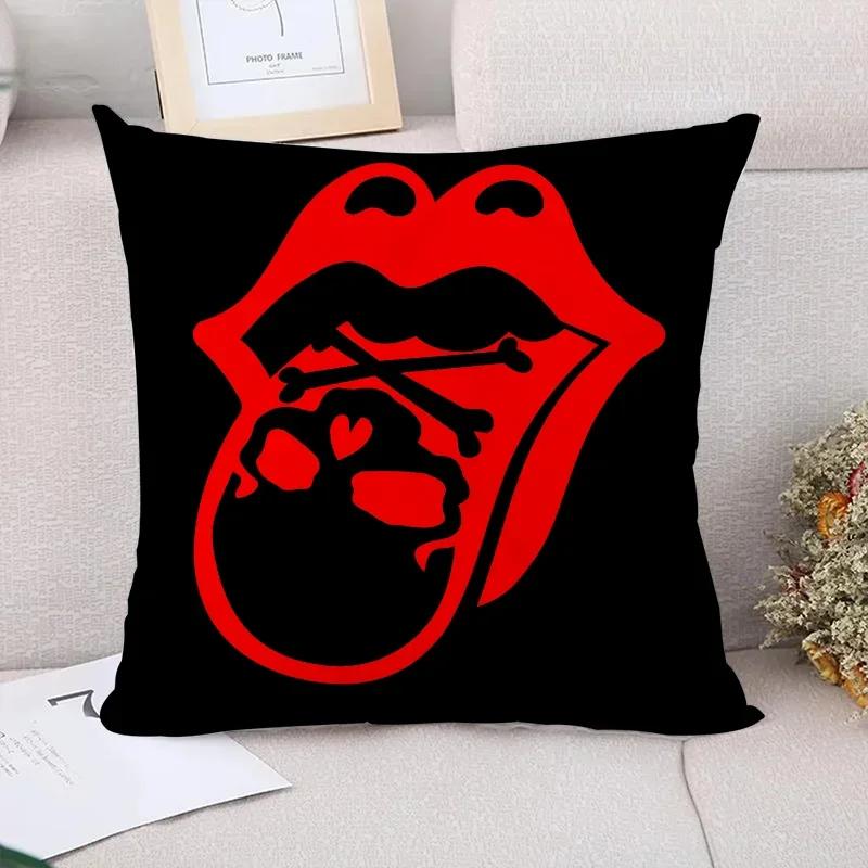 Decorative Pillows for Sofa Rolling Stones Cushion Cover X Couple Pillow Pillowcases X X Cushions Covers  Bed