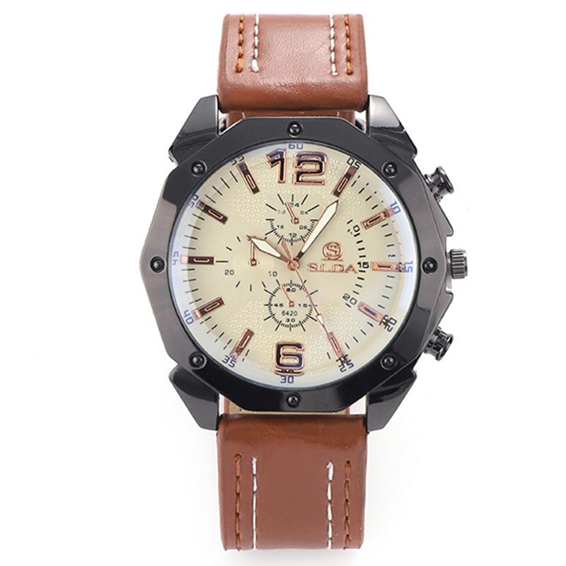 Luxury Watch for Man Fashion Date Week Stainless Steel Men Watch Casual Quartz Men's Watches Male Clock Gift