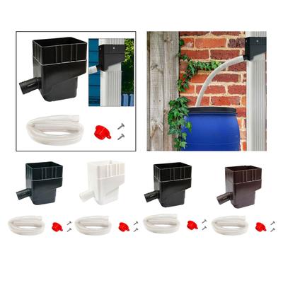 Rainwater Harvesting System Garden Water Collection Kit with Downspout Diverter for Rooftop Yard Outdoor Eco Friendly Water