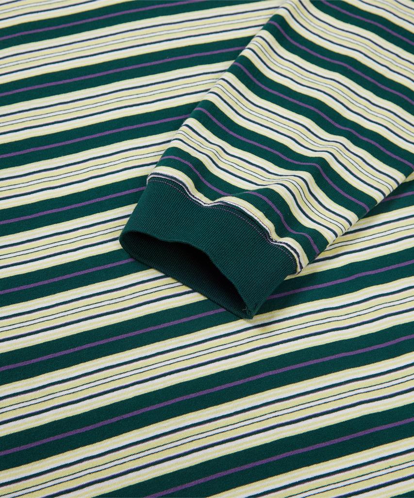 IEY Kid Stripe Collar T-Shirt Green