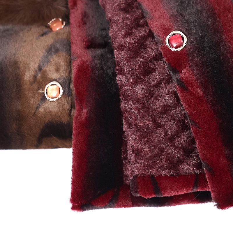 Mink Velvet Coat for Middle-Aged & Elderly Women – 2025 New Style Velvety Thickened Winter Outerwear