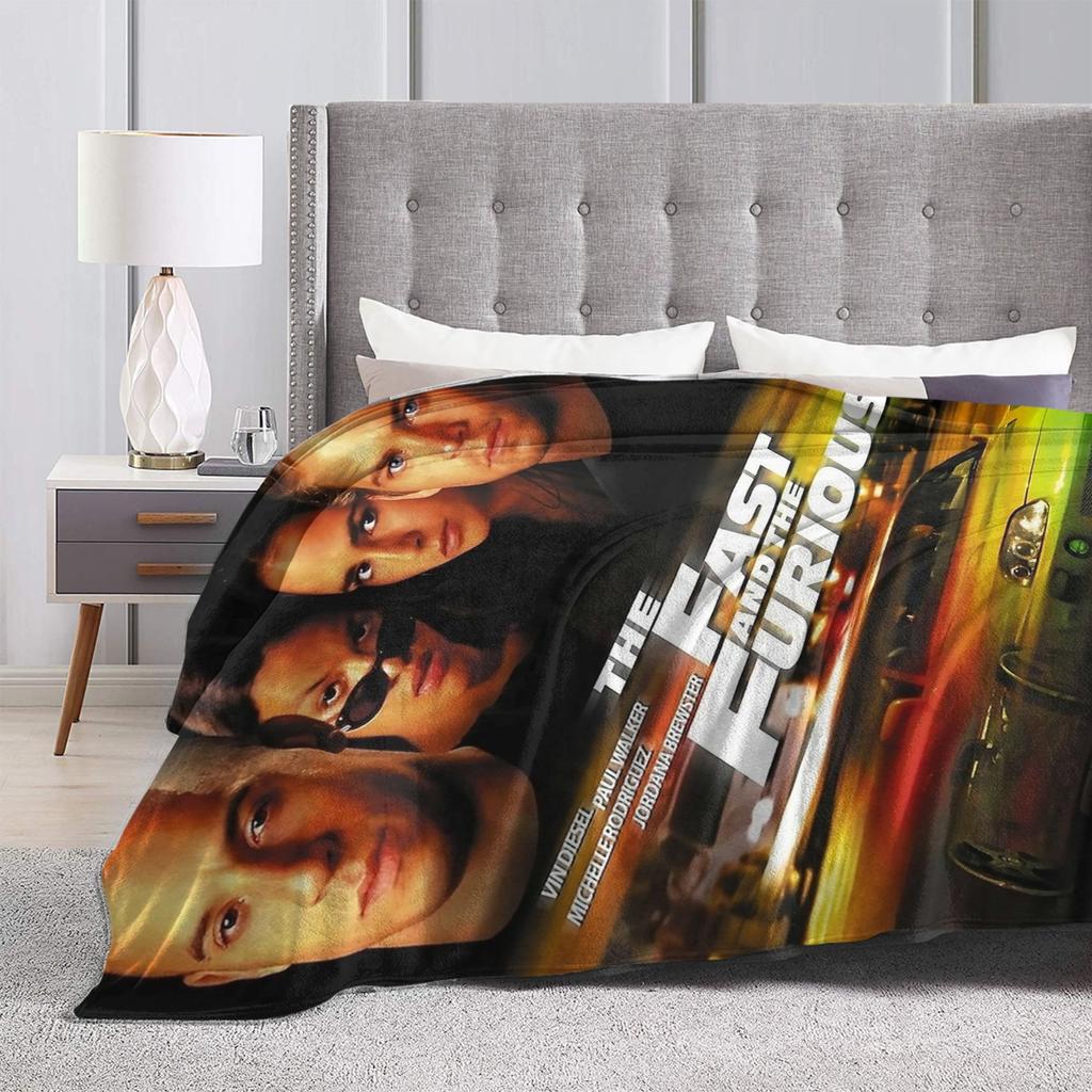 Fast and Furious Racing Blanket Fleece Print   Multifunction Super Soft Throw Blanket for Home Office Bedding Throws