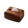 1PC Tissue Box For Office Desks And Living Room Decoration Boxex 18.5*13*9cm Walnut Wood Tissue Box Paper Holders Accessories
