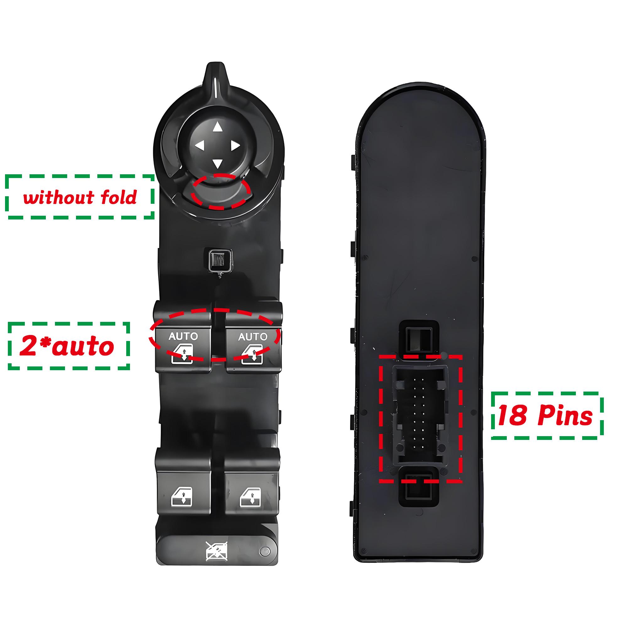 

735648127 Left Auto Electric Lifter Window Master Control Switch Button For Jeep Renegade Liberty 2016 2017 2018 - 735648127-auto