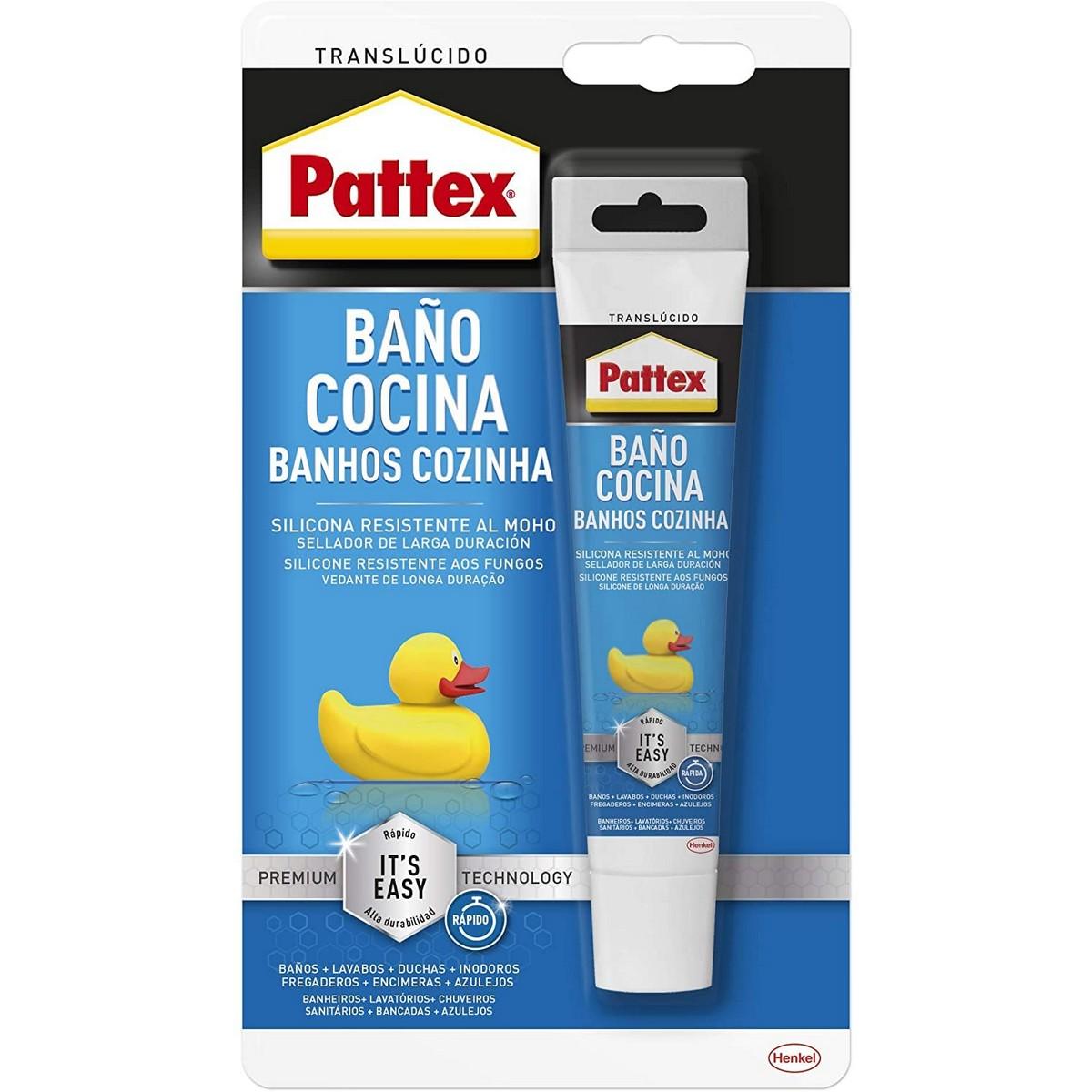 

Pattex Силиконовый герметик для кухни и ванной, белый, 50 мл