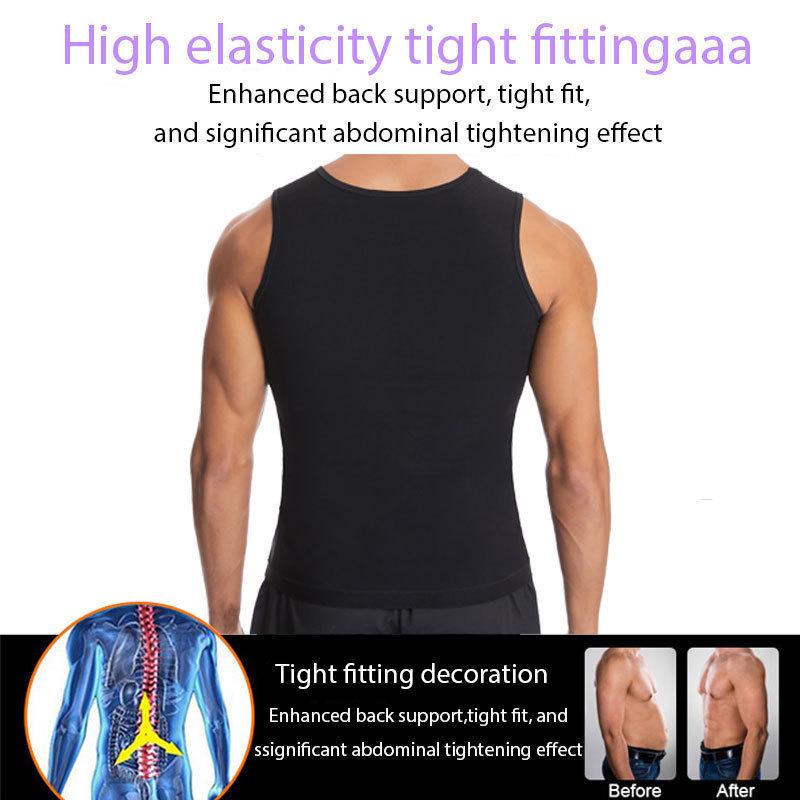 Men's Cross-Border Fitness Sweat-Inducing Vest for Outdoor Training and Abdomen Shaping