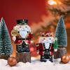 Nutcracker Soldier Statue Candlestick Ornaments Christmas Home Living Room Coffee Table Sculpture Decorations