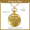 Antique Gold Pocket Watch Simple Pendant Watch with Retro Chain Perfect Gift for and Day Necklace Crown-Shaped, Waterproof, - Birthdays,