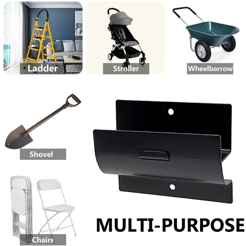 Strong Ladder Storage Fasteners With 110lb Weight Capacity For Bikes Strollers Chairs Garage Organization
