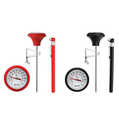 Easy Read Kitchen Thermometers For Coffee Milk Temperature Control Featuring Large Neutral Face Design