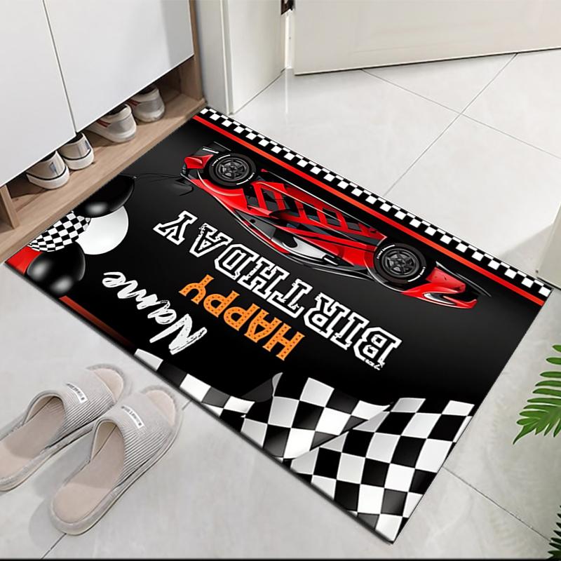 Custom Name Racing Printed Carpet, for Office Chair Living Room Bedroom Kitchen Room Decor Gifts.