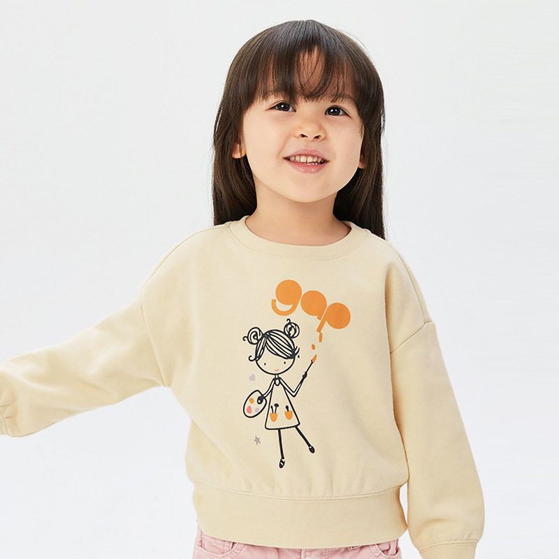 Cute Rabbit Girl Spring and Autumn Pure Cotton Casual Sweatshirt