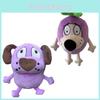 Dog Courage Eggplant Plush Toy Cartoon Stuffed Animal Doll Kids Birthday Gift