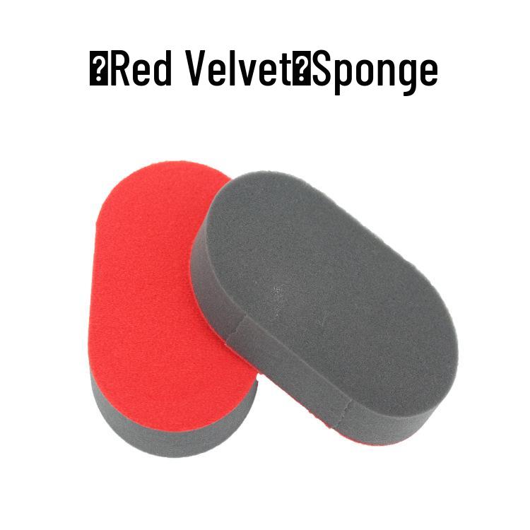 Tire Polishing & Waxing Brush with Replaceable Handle and Sponge