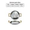 304 stainless steel Spanish seafood rice pot Commercial crayfish plate Flat bottom stewed rice pot Double ear frying pan hotpot