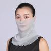 Chiffon Neck Gaiter with Earloops for Women Breathable UV Sun Protection