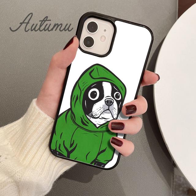 French Bulldog Cute Cartoon Phone Case for iPhone 11 12 13 14 Pro Max Mini X XR XS SE 2020 6S 7 8 Plus Samsung S21 S22 Shell
